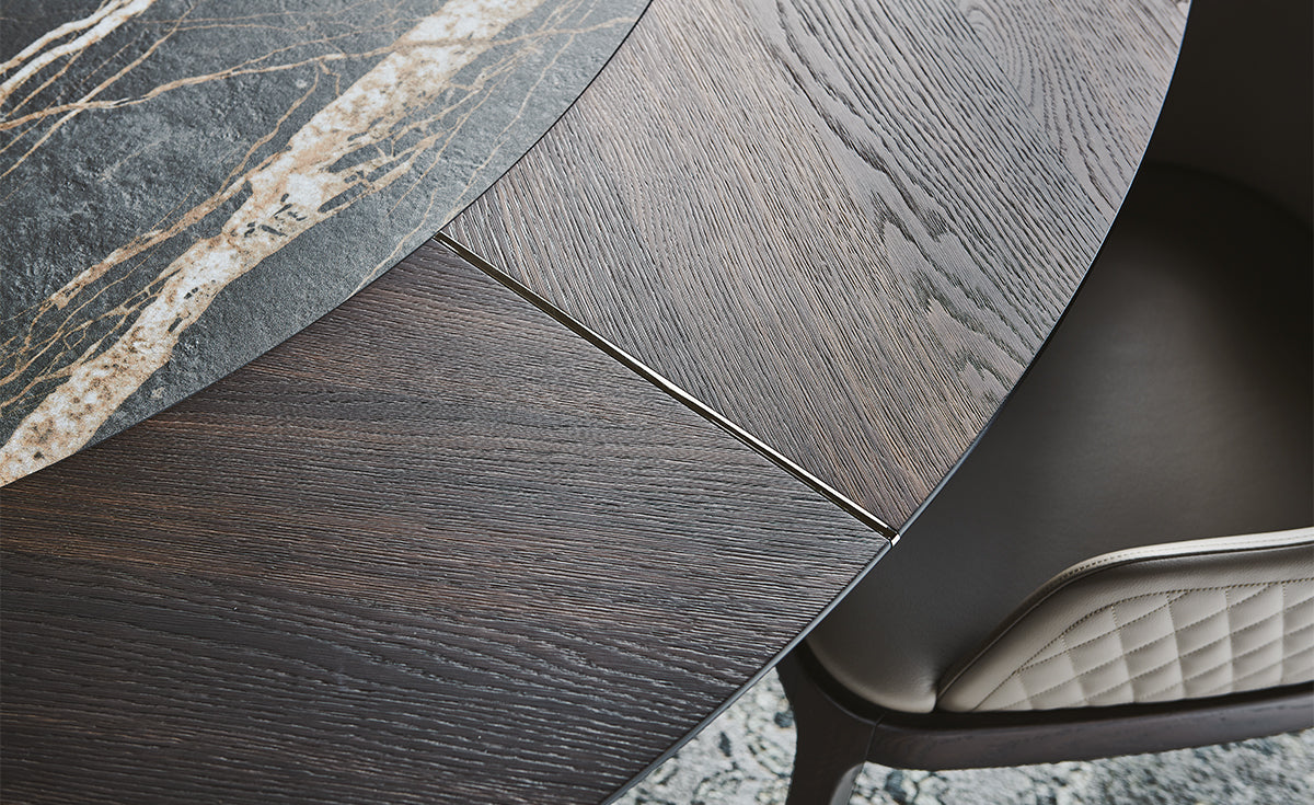 Tavolo Skorpio Ker-Wood Round - Cattelan Italia