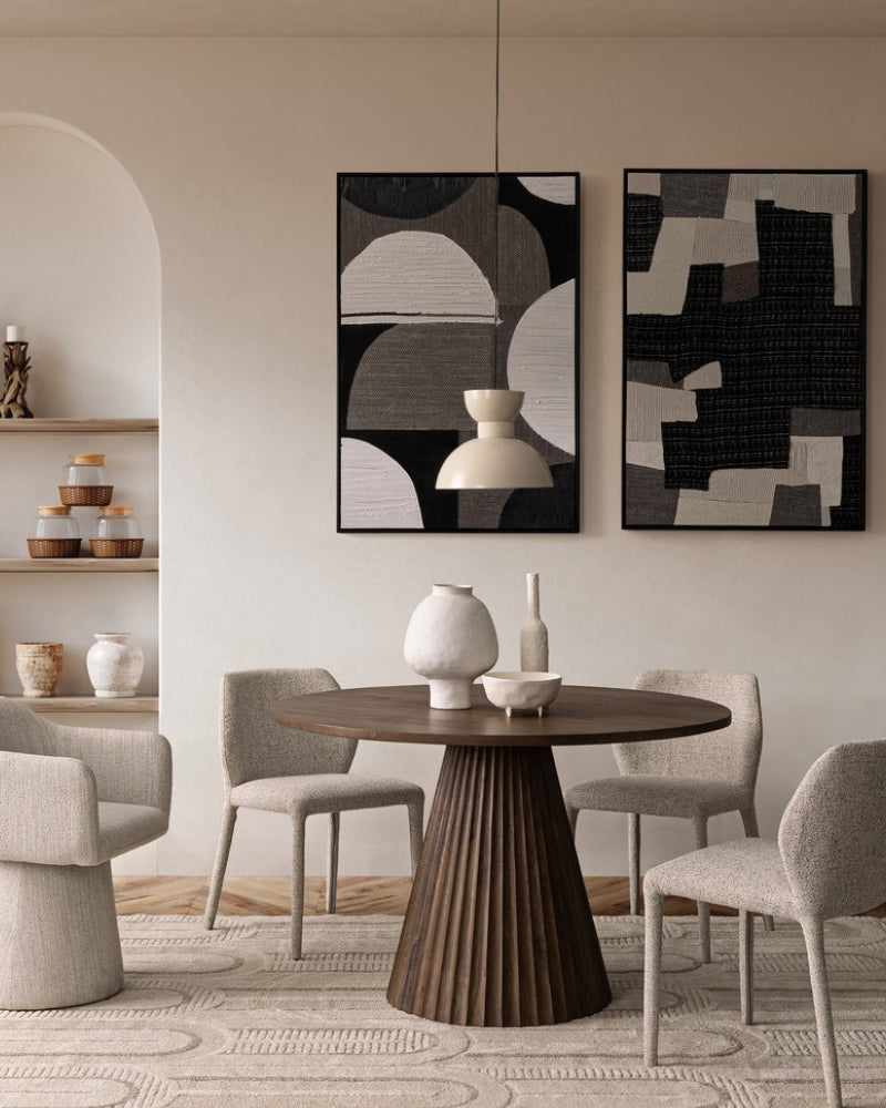 Orissa Nat D120 table - Bizzotto