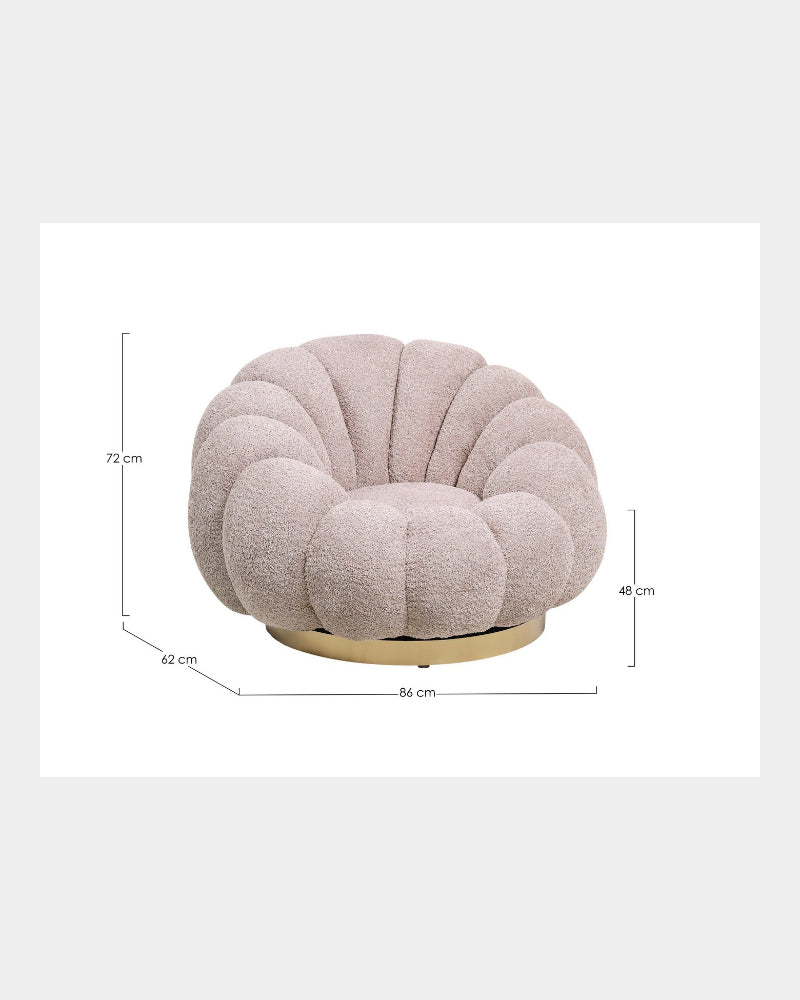 Florel Swivel Chair - Bozzotto