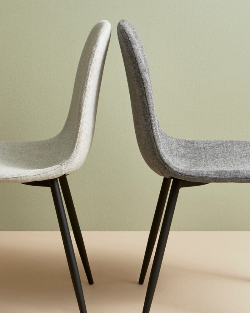 Sedia Irelia Nero/Beige 4pz - Bizzotto