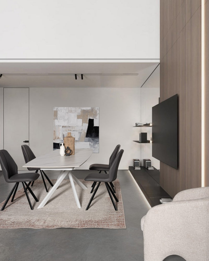 Joakim Extendable Table 160-240X90 White - Bizzotto