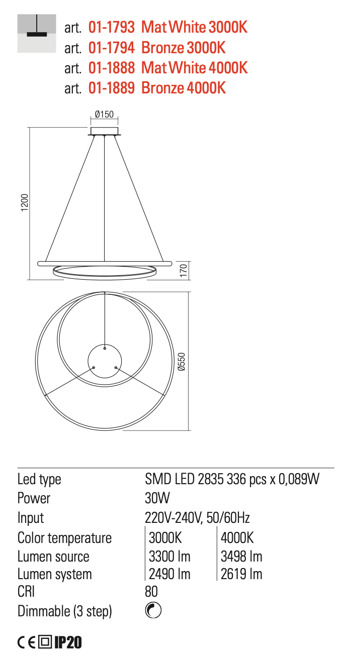 Torsion lamp