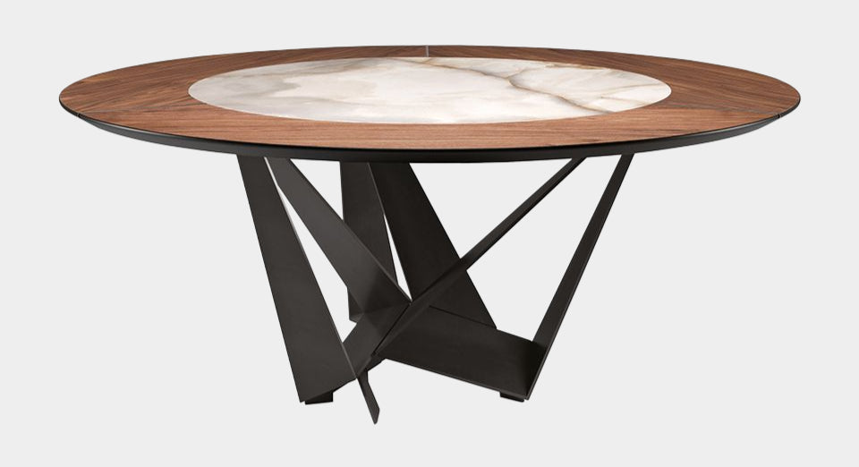 Tavolo Skorpio Ker-Wood Round - Cattelan Italia