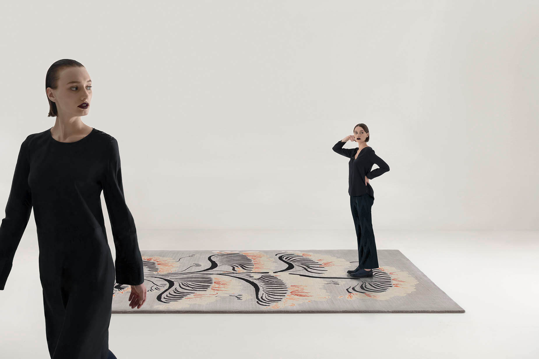Valparaise carpet by René Gruau