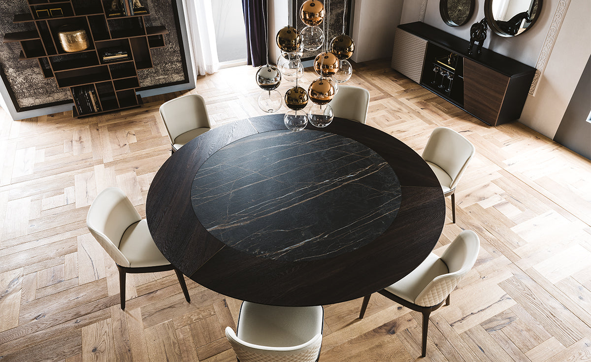Tavolo Skorpio Ker-Wood Round - Cattelan Italia