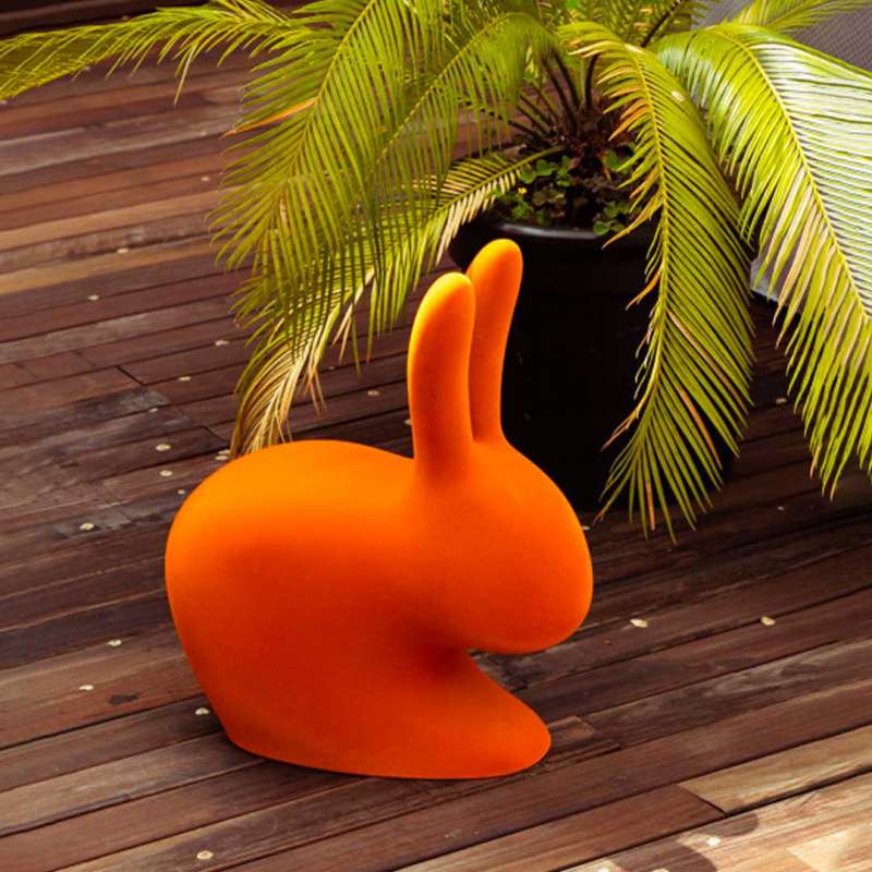 Sedia Rabbit Baby Velvet Finish - Qeeboo